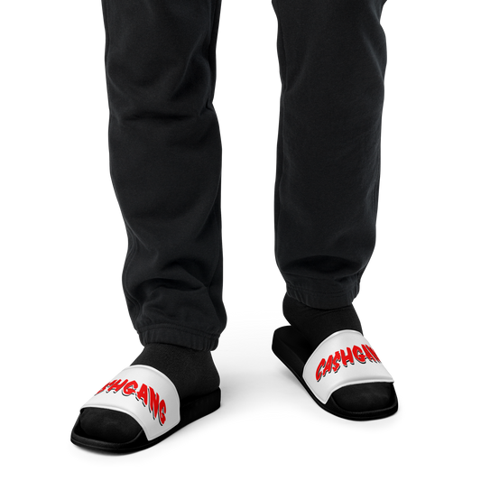 CA$HGANG Men’s slides RED/WHT/BLK