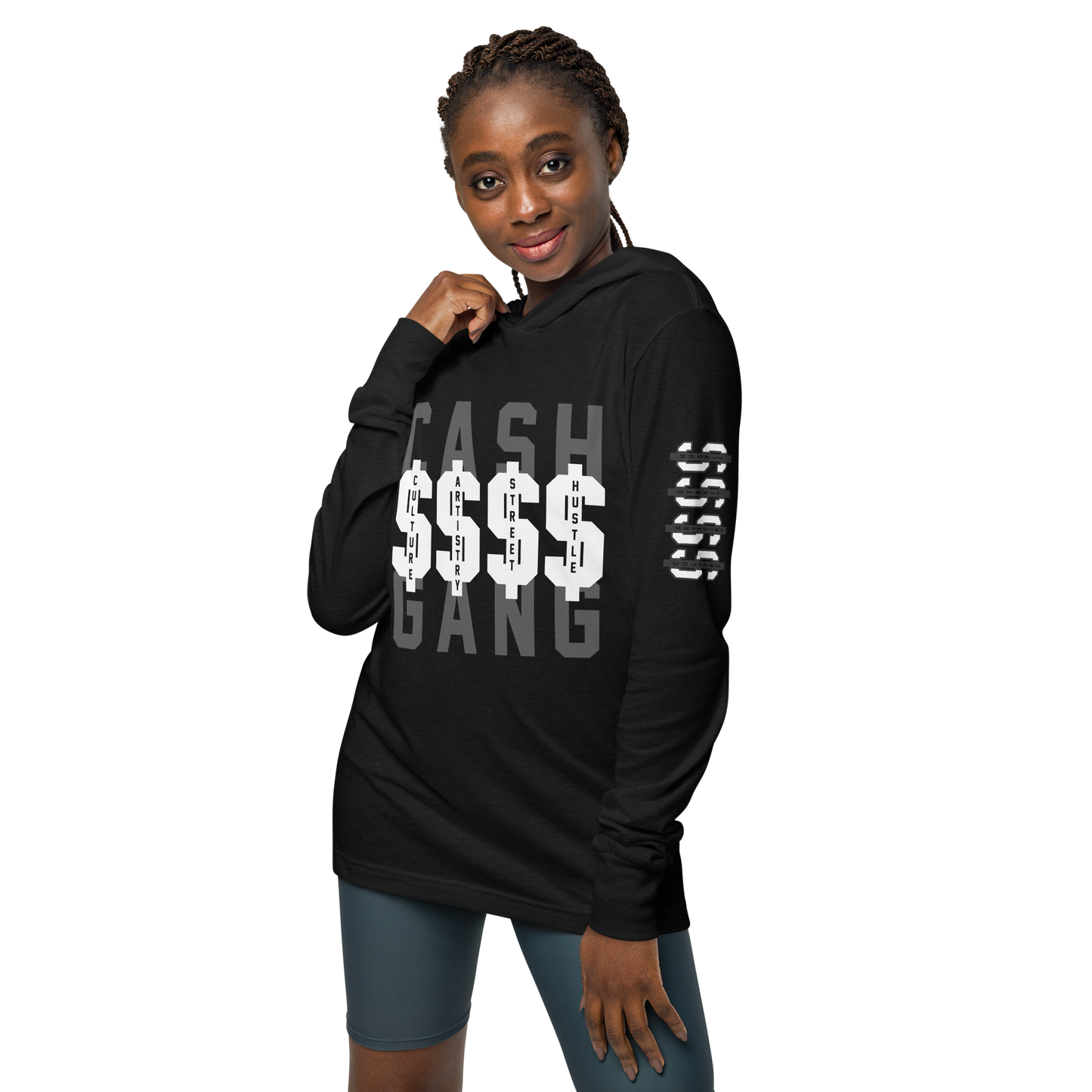 C.A.S.H Hooded long-sleeve tee