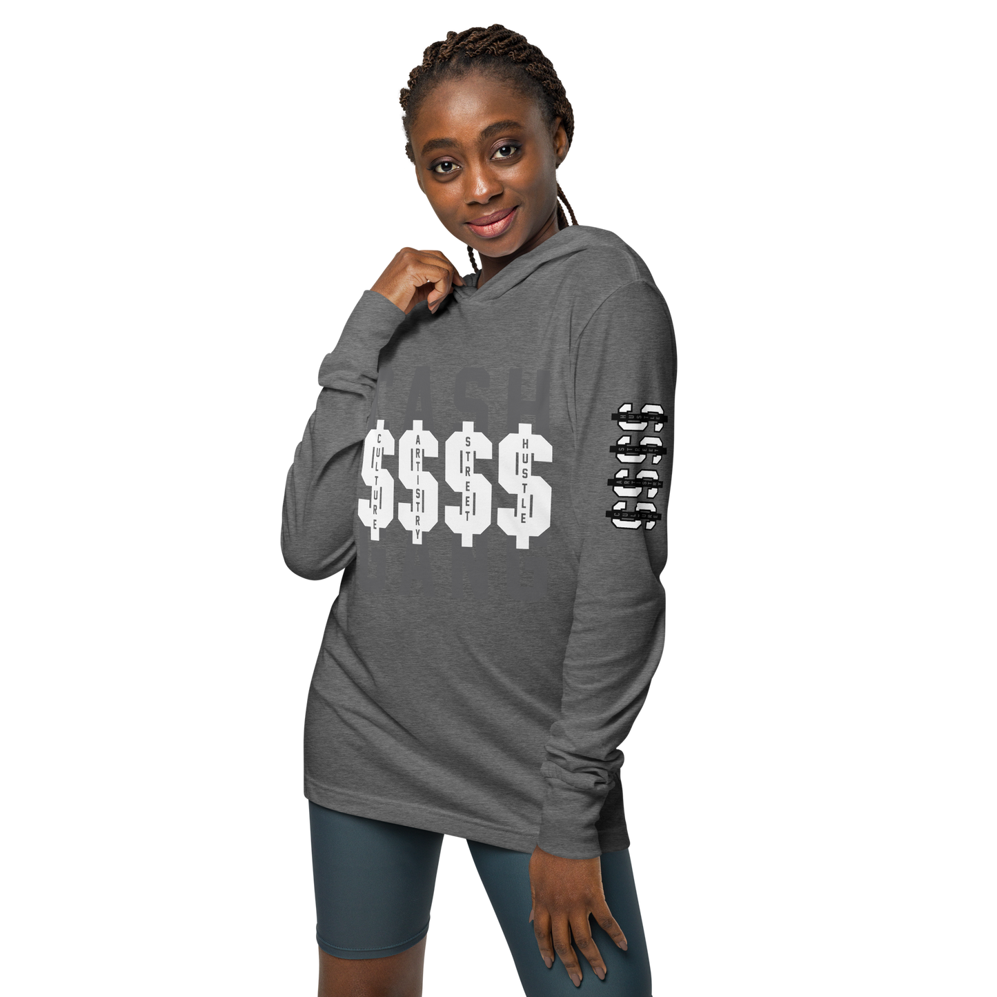 C.A.S.H Hooded long-sleeve tee