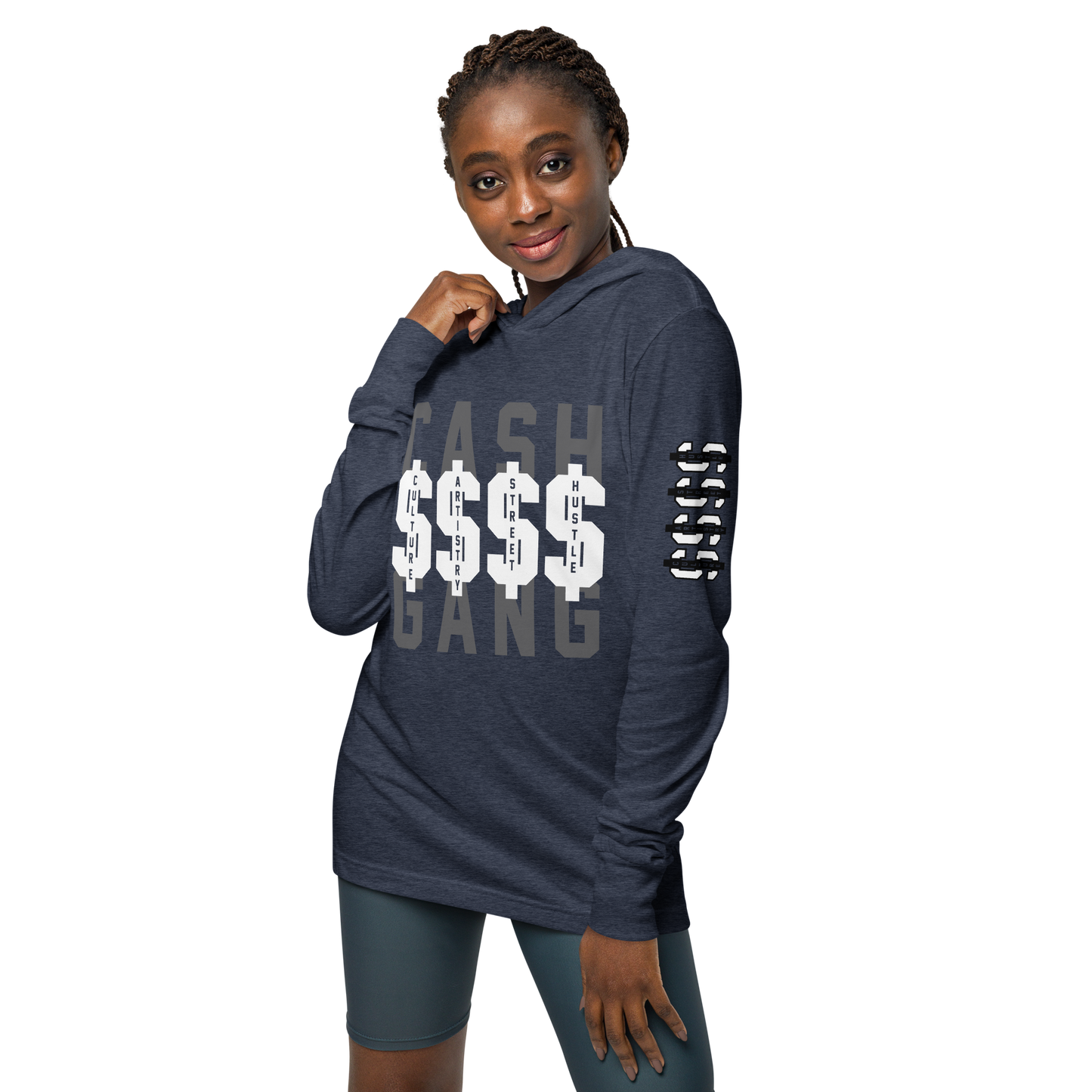 C.A.S.H Hooded long-sleeve tee