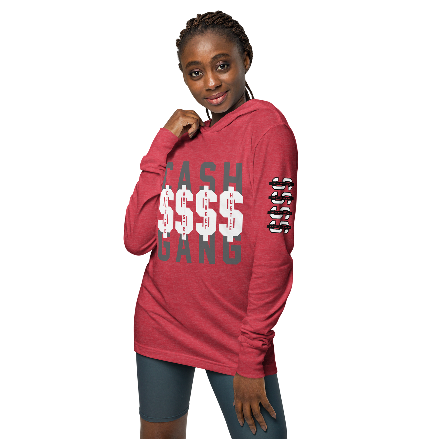 C.A.S.H Hooded long-sleeve tee